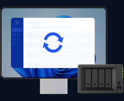 Computer e NAS protetti da AOMEI Backupper